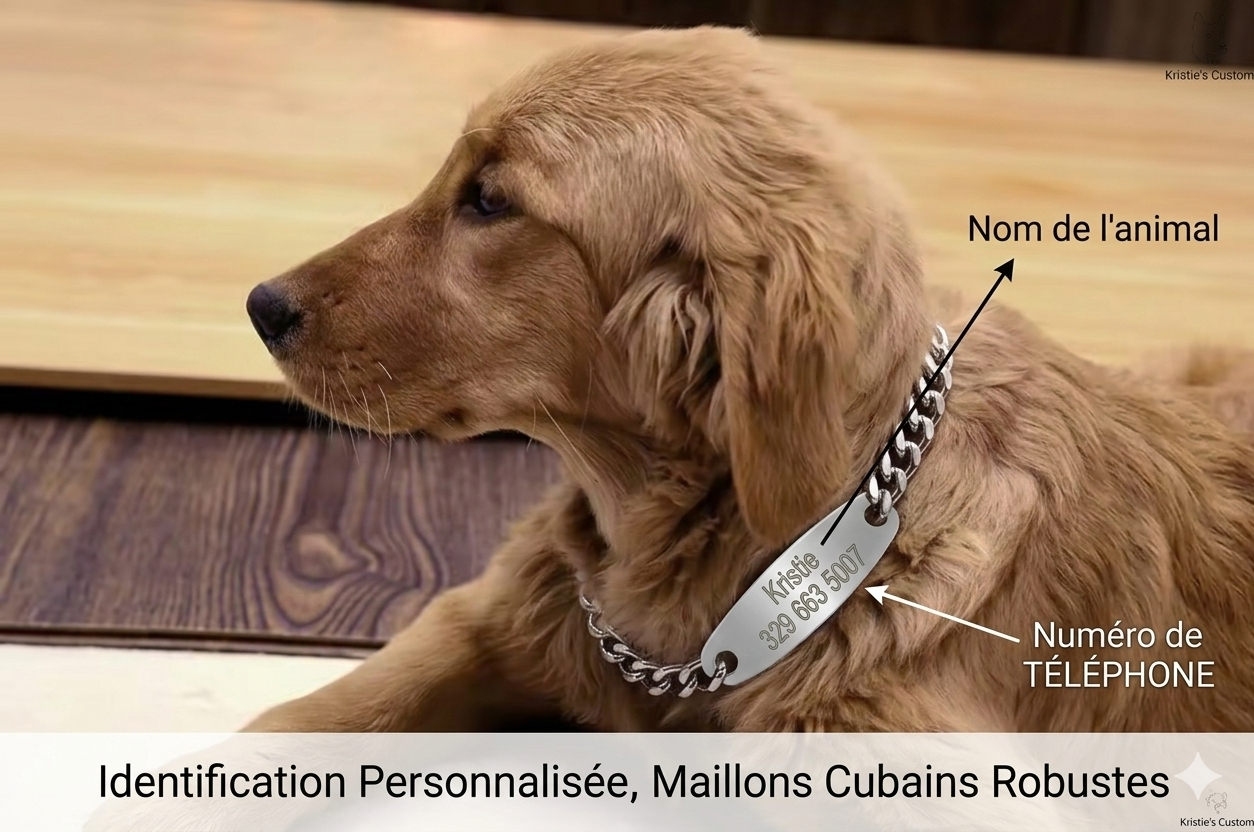 Collier d'identification pour chien – Image 3