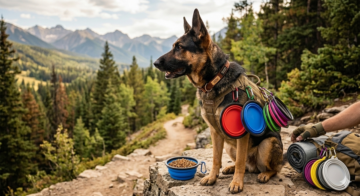 gamelle pliable pour chien en voyage