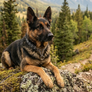 Collier de dressage pour chien (double chaîne)