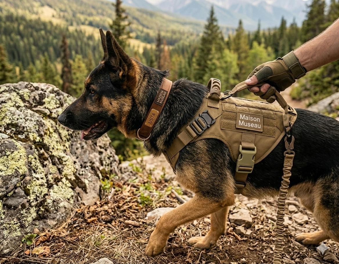Pack Pro (harnais, laisse et collier militaire pour chien)